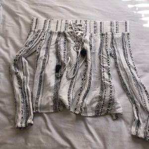 Boho off the shoulder shirt